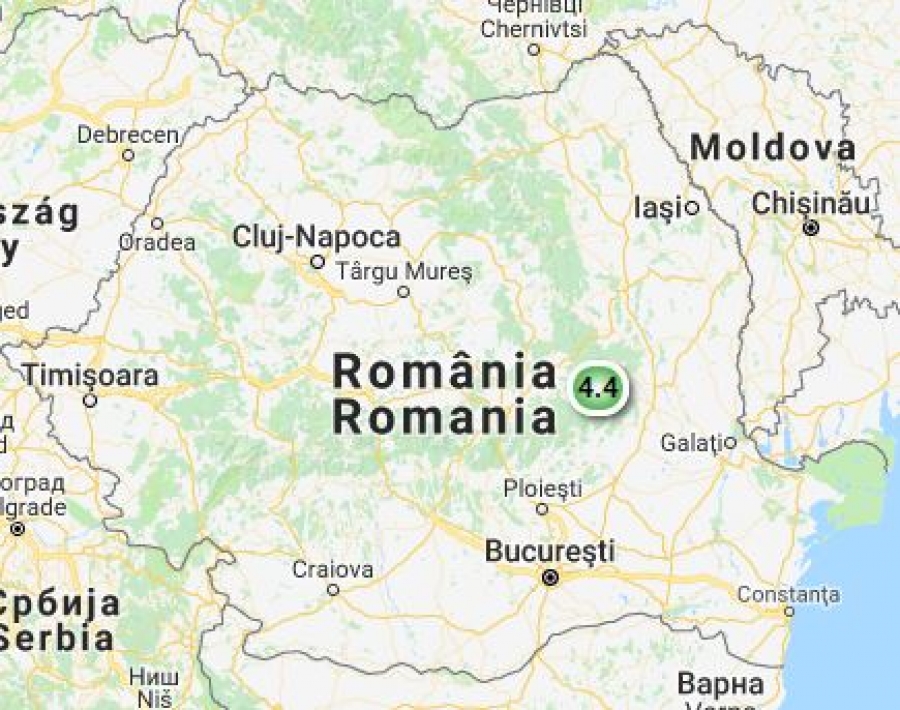 Cutremur de 4,4 grade resimţit uşor la Galaţi