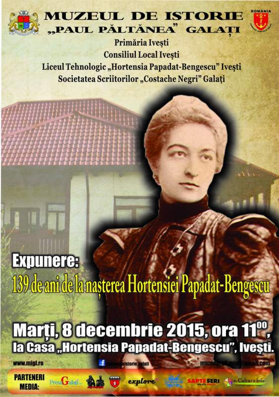 139 de ani de la naşterea Hortensiei Papadat - Bengescu