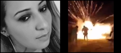 Mamă tânără, ucisă de artificii în noaptea de Revelion, în faţa copiilor săi (VIDEO)