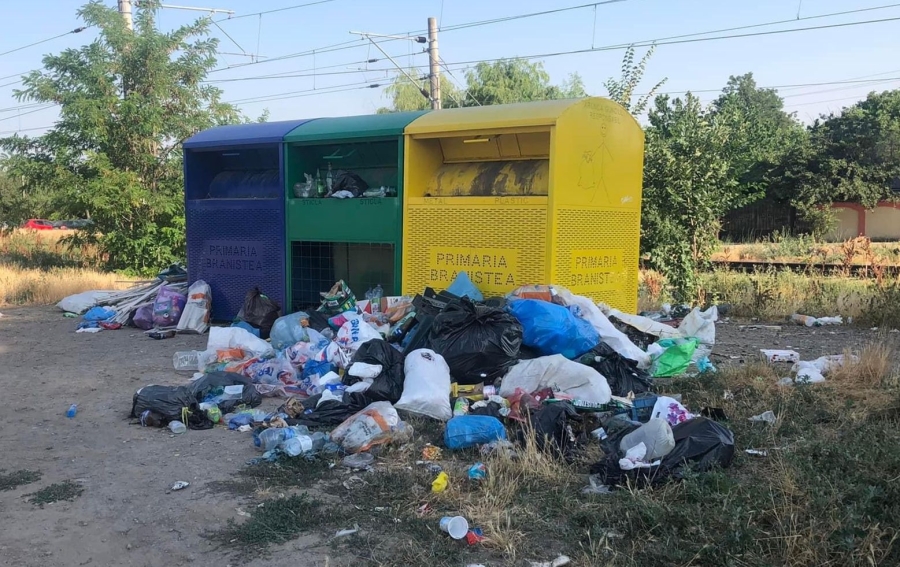 Colectarea gunoiului la Braniştea, motiv de dispută între localnici şi primărie