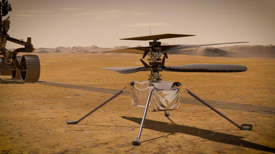Mini-elicopterul Ingenuity al NASA a ajuns pe suprafaţa planetei Marte