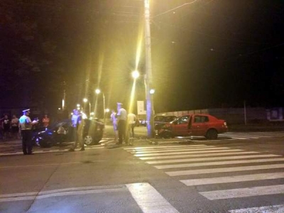 Accident cu patru victime pe Coşbuc