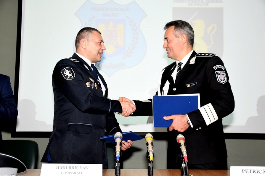 A fost semnat Acordul de Cooperare dintre Poliţia Locală Galaţi şi Inspectoratul de Poliţie Cahul