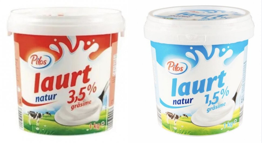 Iaurt cu bucăţi de plastic în hipermarketurile Lidl din România