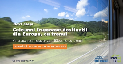 Reduceri de 10% la oferta Interrail Pass în perioada 22 iulie- 03 august 2021