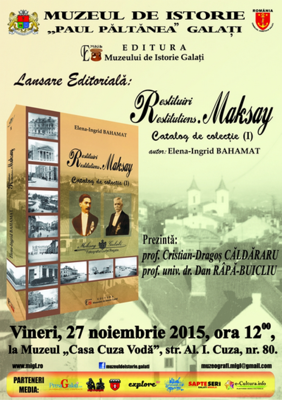 Eveniment editorial: „Restituiri. Maksay”
