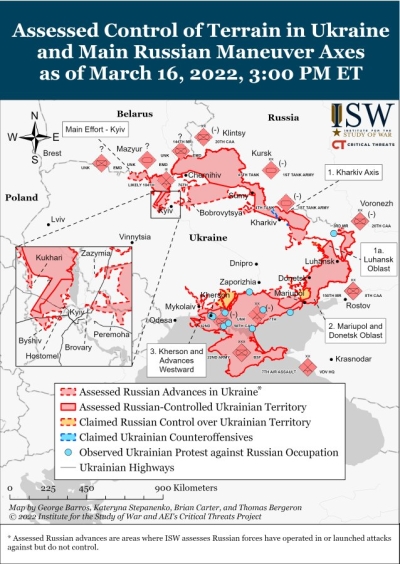 HARTĂ: Ce teritorii a ocupat Rusia în Ucraina până acum