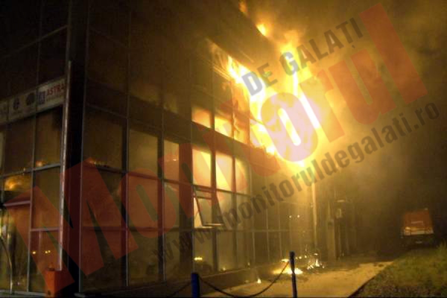 Service în flăcări, pagube de milioane de euro