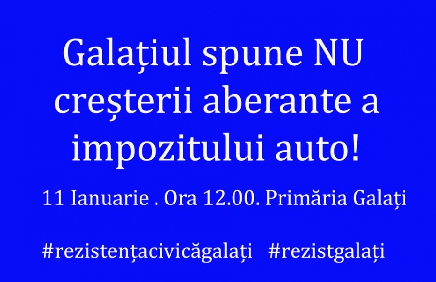 #rezist Galați şi PNL Galaţi atacă HCL privind majorarea cu 55% a impozitului pe autoturisme