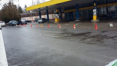 UPDATE: Pompierii gălăţeni au amendat benzinăria unde a avut loc explozia