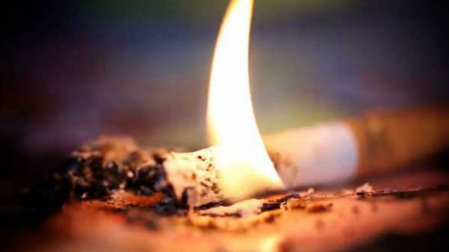 Tulcea: Magazie cu 2 tone de lemne, arsă din cauza unei țigări (FOTO)
