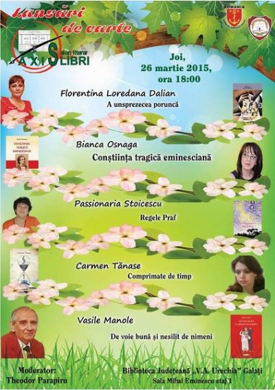 Ofertă „de primăvară”, la Salonul Literar
