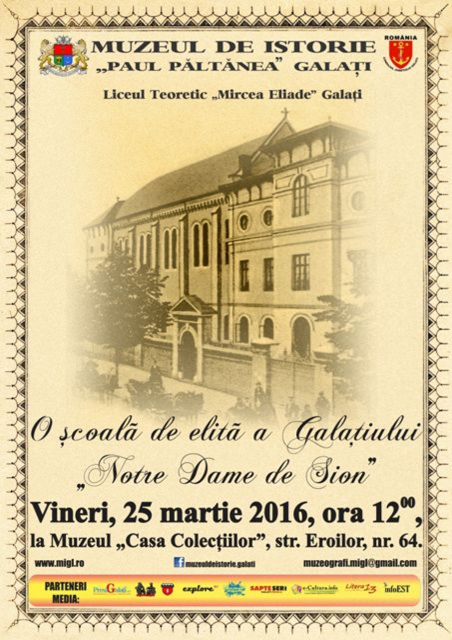 O şcoală de elită a galaţiului - Notre Dame de Sion