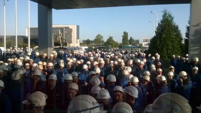 A doua zi de proteste la Damen Galaţi s-a terminat cu ”va urma”