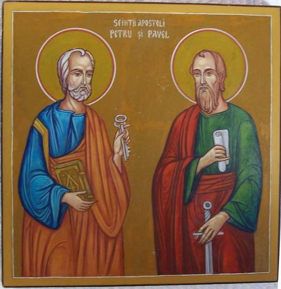 Sfinţii Apostoli Petru şi Pavel, sărbătoriţi vineri deopotrivă de ortodocşi şi catolici