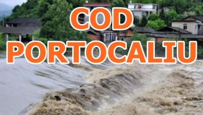 COD PORTOCALIU de inundaţii pe PRUT, în judeţul Galaţi