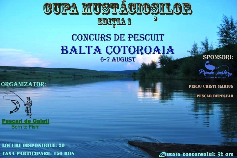 Concurs-maraton de pescuit la Balta Cotoroaia