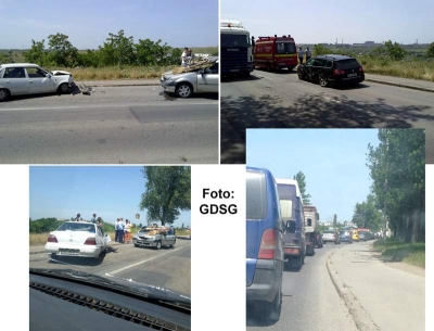 Accident în lanţ pe Centură, în dreptul blocurilor ANL