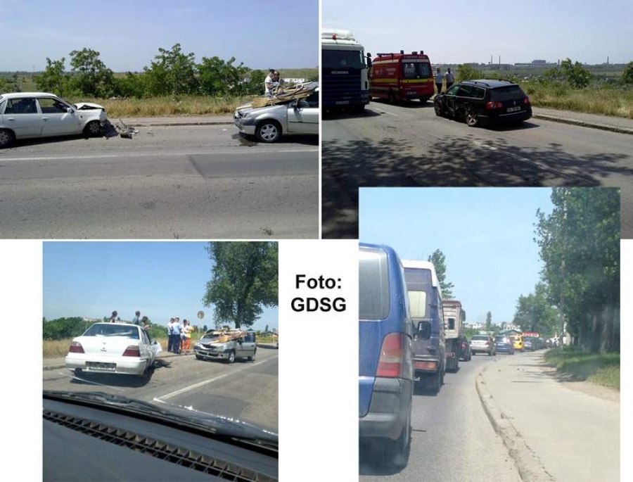 Accident în lanţ pe Centură, în dreptul blocurilor ANL