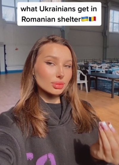 Valerie, o influenceriţă din Ucraina refugiată la Galaţi, arată pe TikTok felul în care este tratată de români (VIDEO)