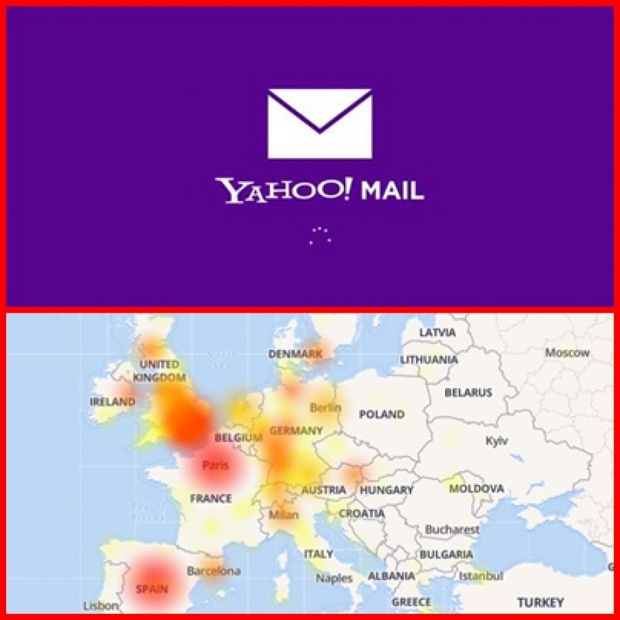 Platforma Yahoo! a picat în Europa. HARTA LIVE a ţărilor afectate