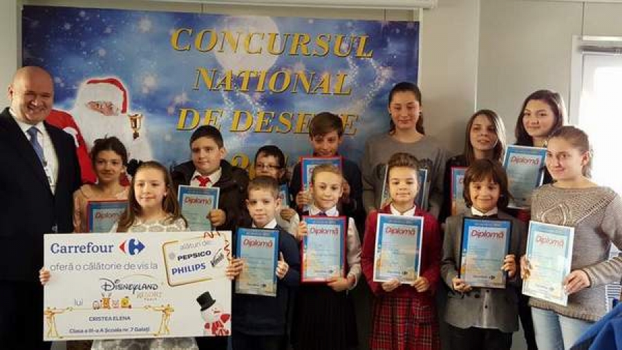 Carrefour i-a premiat pe câştigătorii concursului de desene
