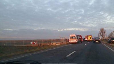 Accident de circulaţie cu cinci victime la Braniştea