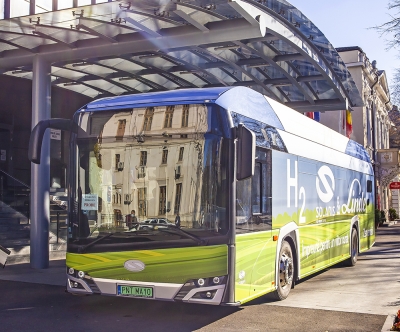 Autobuz cu hidrogen, prezentat în premieră la Galaţi (FOTO)