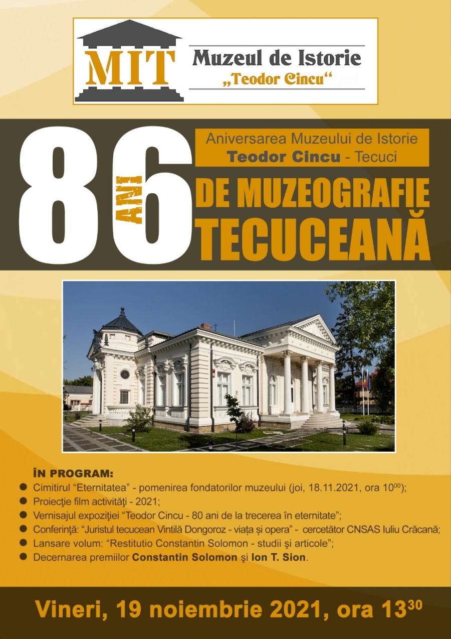 Ziua Muzeului Tecucean - 86 de ani de existenţă
