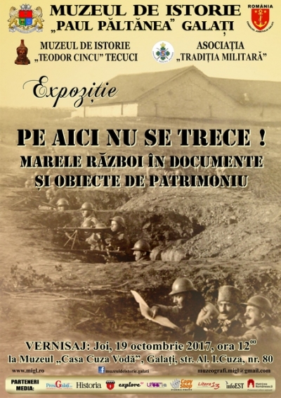 Crâmpeie din Primul Război Mondial la Muzeul "Casa Cuza Vodă"