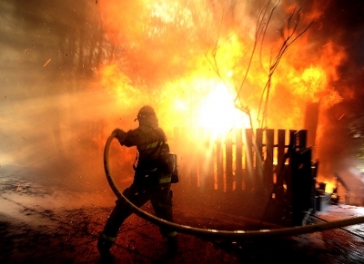 Stână incendiată intenţionat, la Smârdan