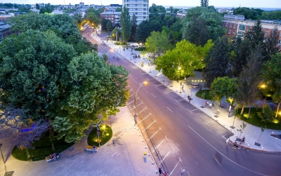 Strada Domnească, în zona centrală a Galaţiului, redevine pietonală în fiecare weekend