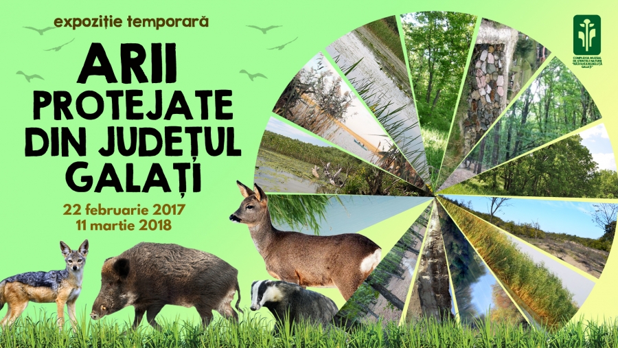 Expoziţie temporară: „Arii protejate din judeţul Galaţi”