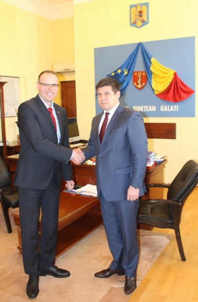 Ambasadorul Republicii Slovenia, discuţii cu preşedintele CJ Galaţi