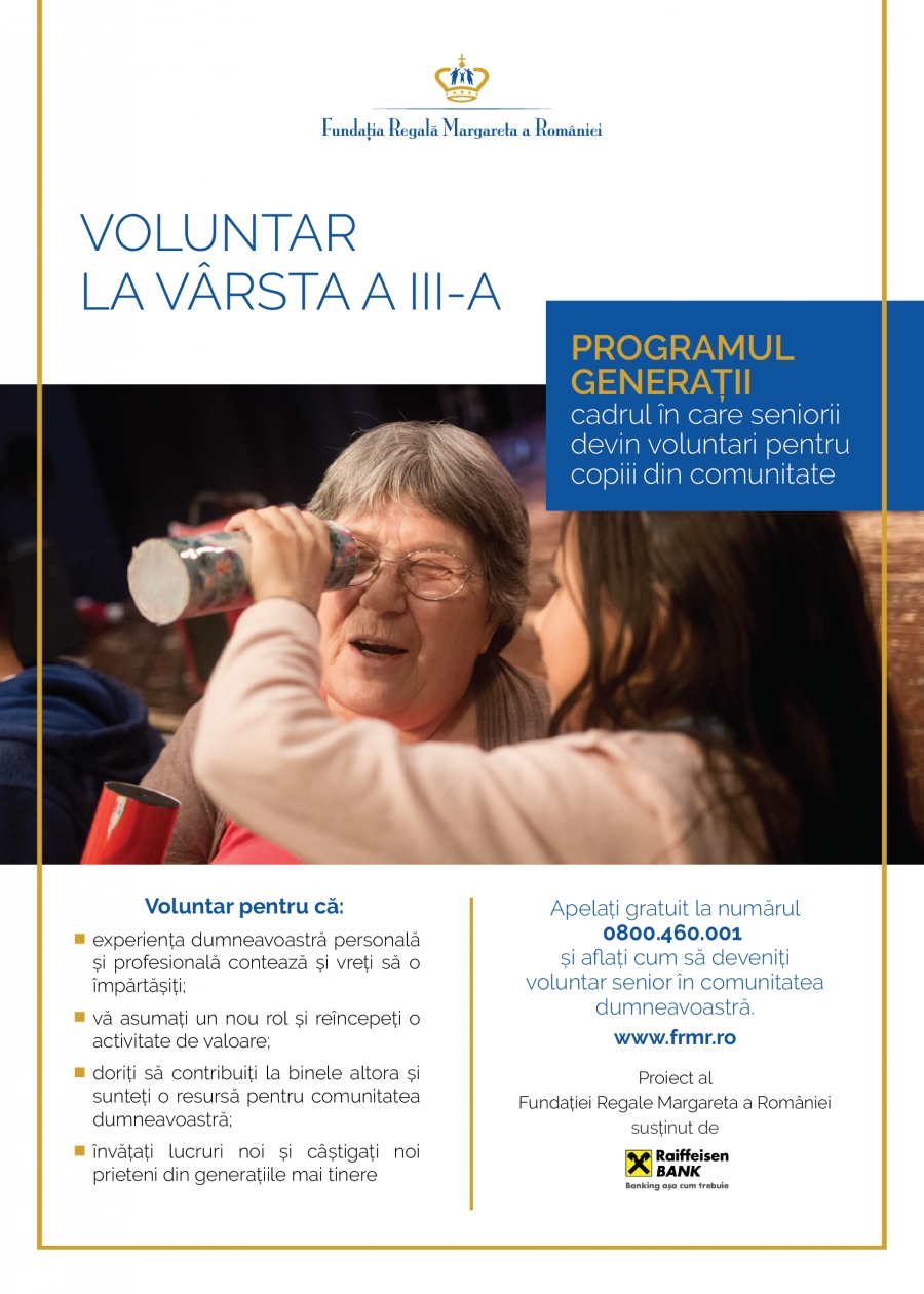 Două centre de zi din Galaţi caută voluntari seniori pentru activităţi educaţionale cu copii vulnerabili