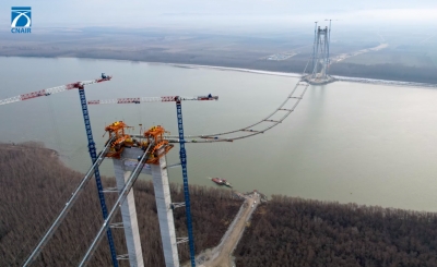 A doua majorare a valorii totale a Podului Suspendat peste Dunăre Galaţi-Brăila