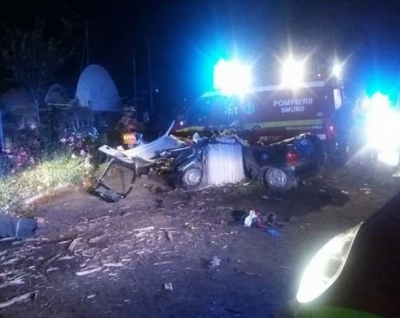 Accident terifiant la Ciureştii Noi: Doi dintre tineri au decedat, iar cel de-al treilea este în stare gravă