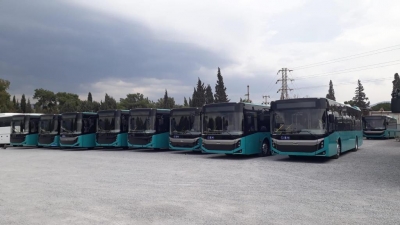 Cele 40 de autobuze noi au pornit spre Galaţi (FOTO)