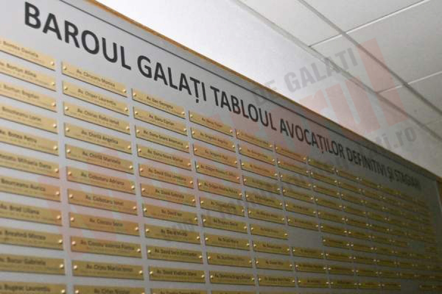 18 judecători şi procurori gălăţeni nu renunţă la înscrierea pe tabloul avocaţilor