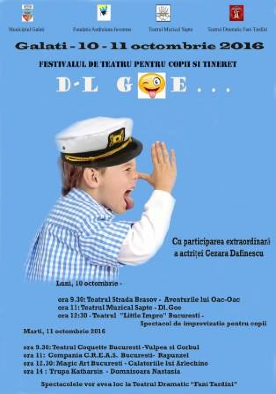 8 spectacole în 2 zile la Festivalul de Teatru pentru Copii “Dl Goe”