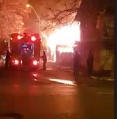 VIDEO: Incendiu violent pe str. Aurel Vlaicu