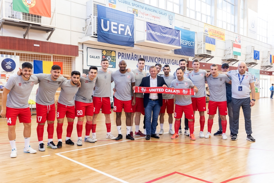 United Galaţi, la masa bogaţilor din UEFA Futsal Champions League