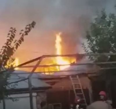 Incendiu violent, la Brăila, în cartierul Chercea