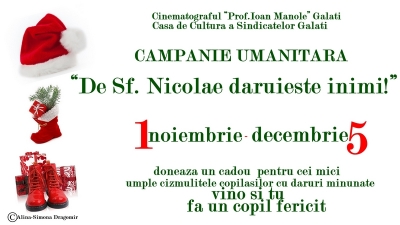 “De Sfântul Nicolae daruieşte inimi!” la CCS Galaţi