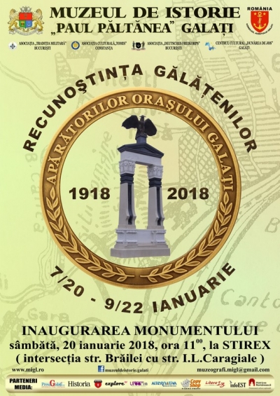 Consiliul Judeţean îi repune pe "Apărătorii oraşului Galaţi" la locul lor