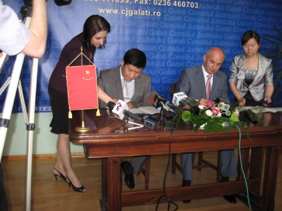 Judeţul nostru şi regiunea chineză Hubei au parafat un plan de colaborare