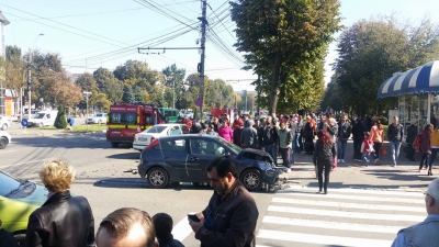 Un sexagenar grăbit a provocat un accident în Ţiglina