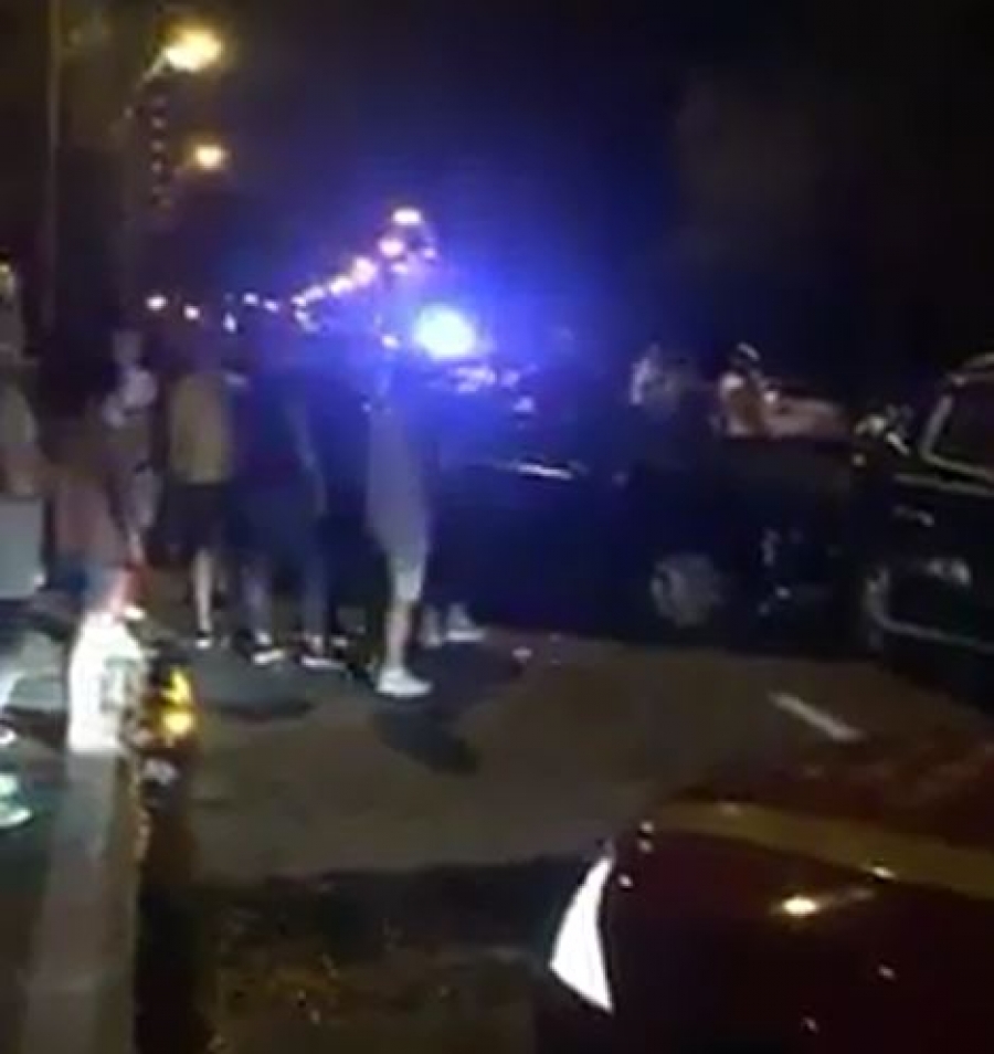 Accident în lanţ, cu victime, pe faleză (VIDEO)