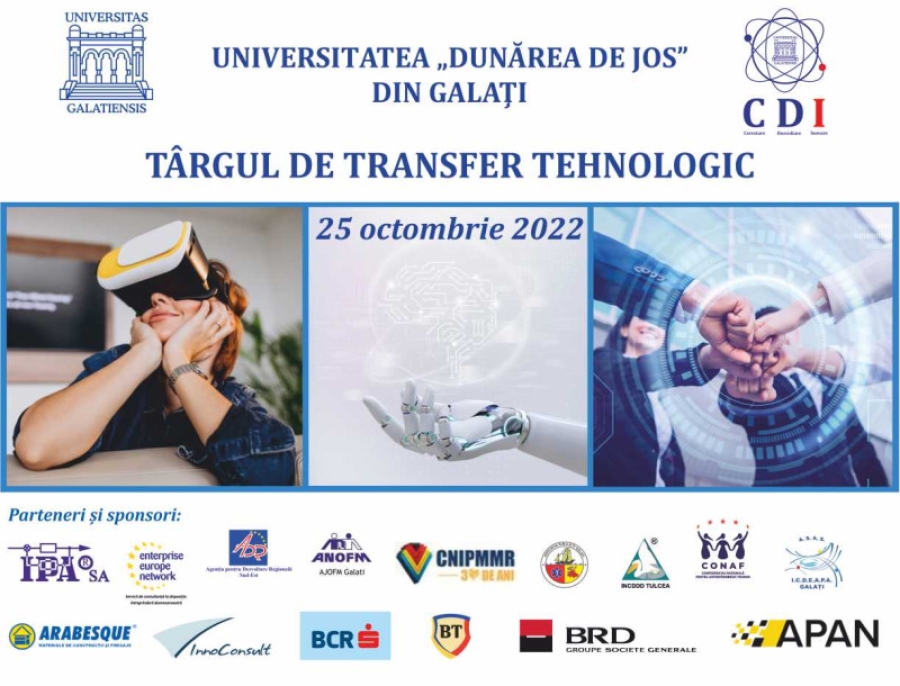UDJG organizează în premieră Târgul de Transfer Tehnologic