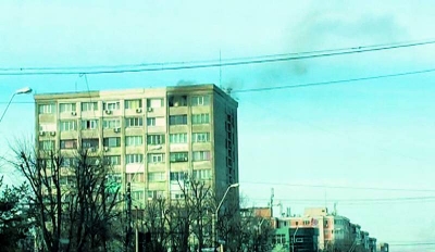 Bloc incendiat cu repetiţie